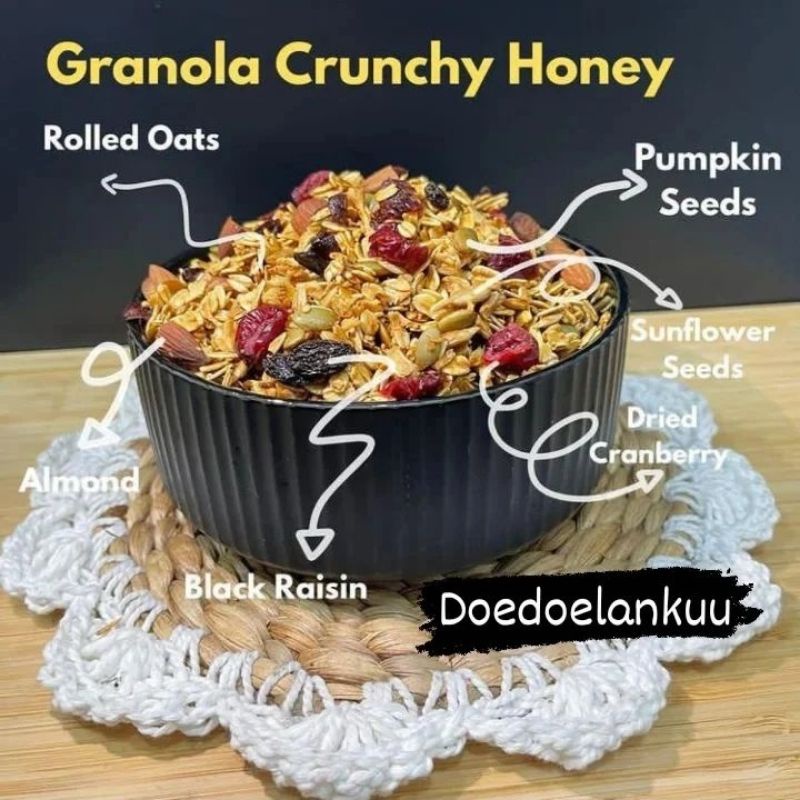 

granola crunchy honey (home made )