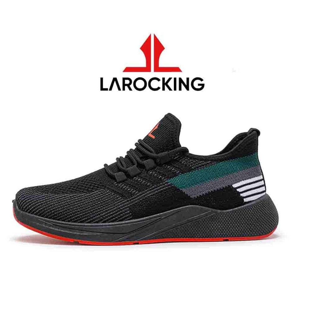 LANGSUNG ORDER Larocking - Vortex Hitam | Sepatu Sneakers Running Gym Shoes Sports