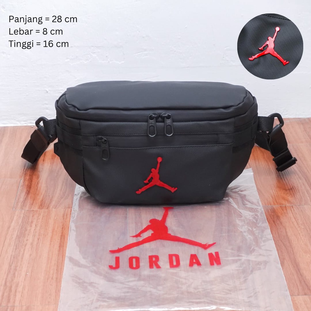 Waistbag Air Jord4n Waterproof Tas Pinggang Pria Import Mirror Original