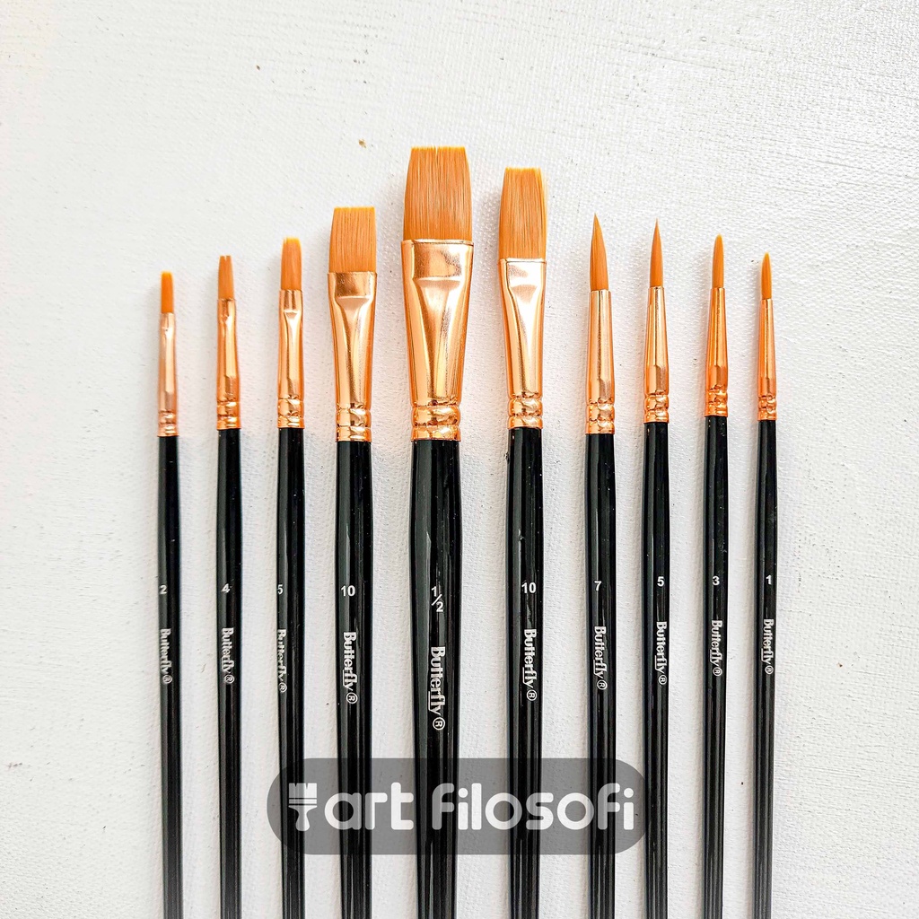 

Butterfly Paint Brush Set BT-ART2 | Kuas Lukis