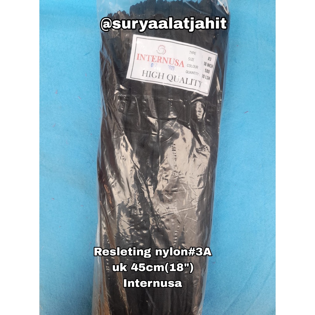 Resleting nylon 18in (45cm) Internusa =rp.9.000/1lusin