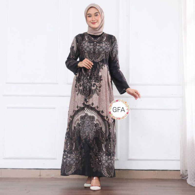 Terbaru Gamis Batik Jumbo Ld1120 Ld130 Ld140 Ld150