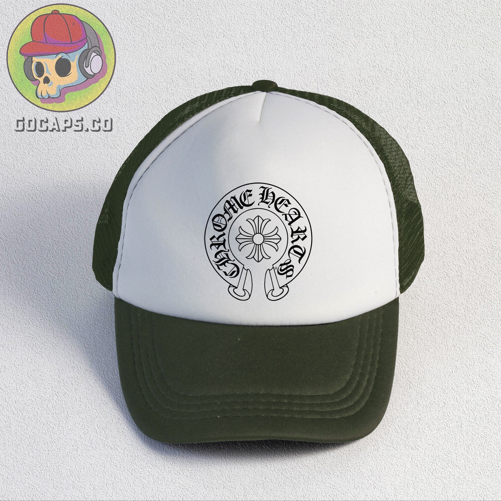 Gocaps - Topi Jaring Trucker Chrome Unisex (Premium Quality) - Rounded