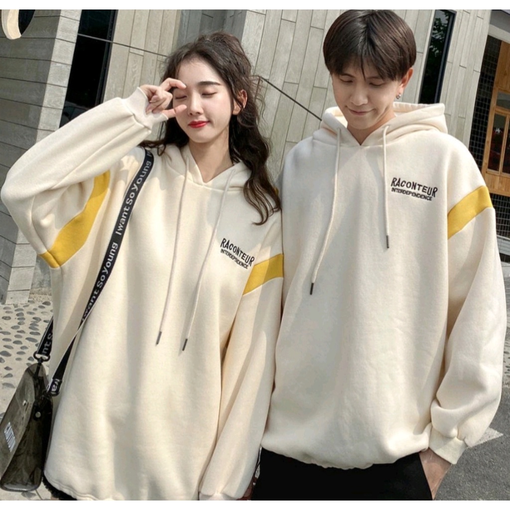 RACOUNTER HOODIE SWEATER PRIA WANITA HOODIE UNISEX KOREAN STYLE OUTFIT KEREN