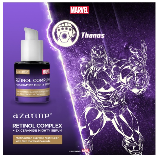[Azarine x Marvel] Skin Power Combo Paket Serum - Glowing Skin &amp; Anti Aging