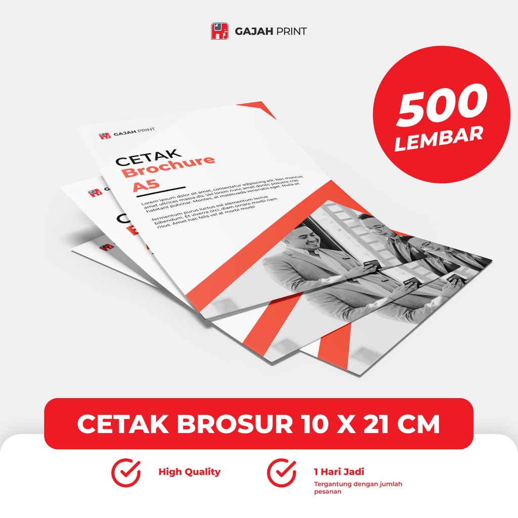 

Cetak Brosur 10 x 21 (500 lembar / 1 rim) / Cetak Brosur/ Flyer