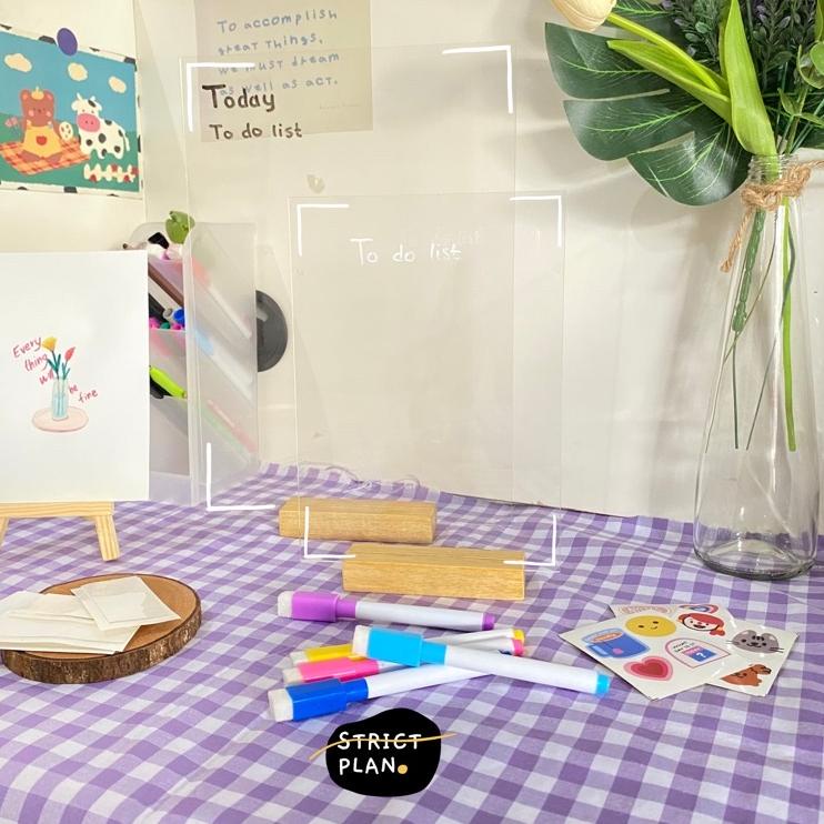 

Belanja kuat Acrylic Planner A5 A4 A3 Polos To do list notes Korean aesthetic cute ins Akrilik