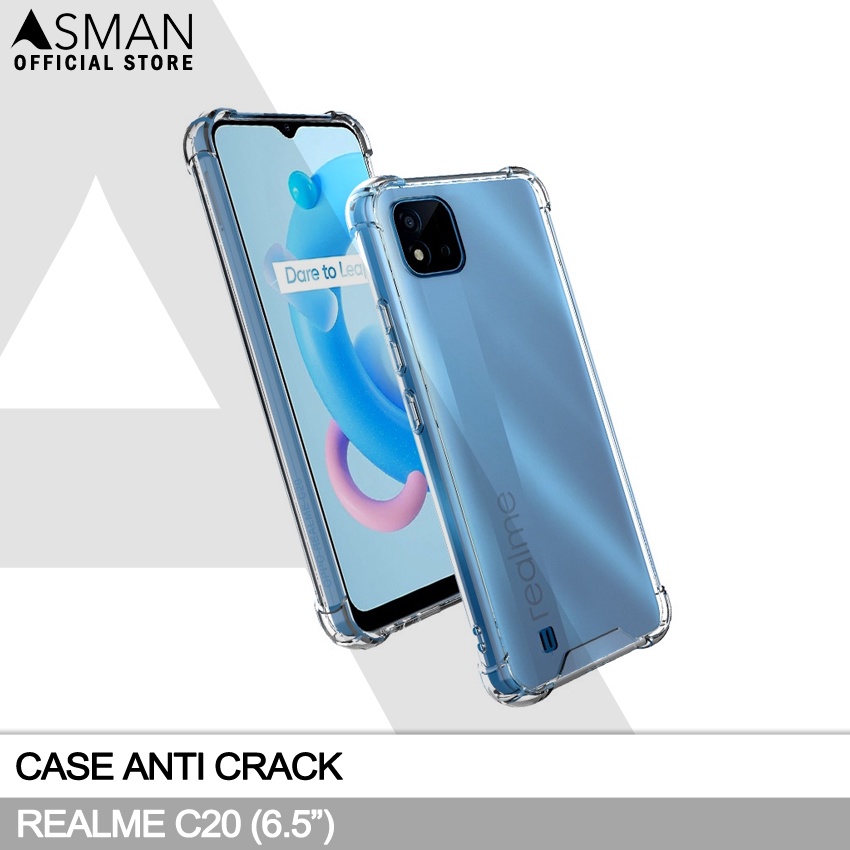 Anti Crack Realme C20 (6.5&quot;) | Soft Case Anti Bentur - Clear