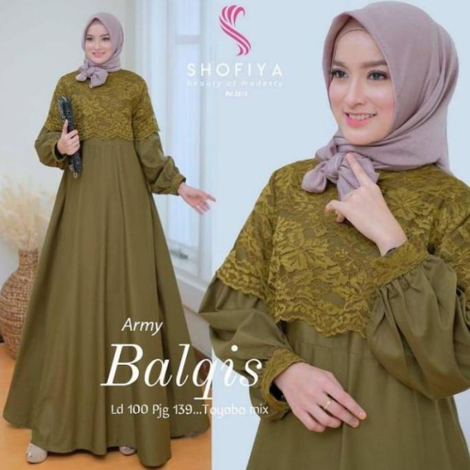 gamis brukat jumbo balqis/gamis kondangan/gamis ld 100 110 120 130 140