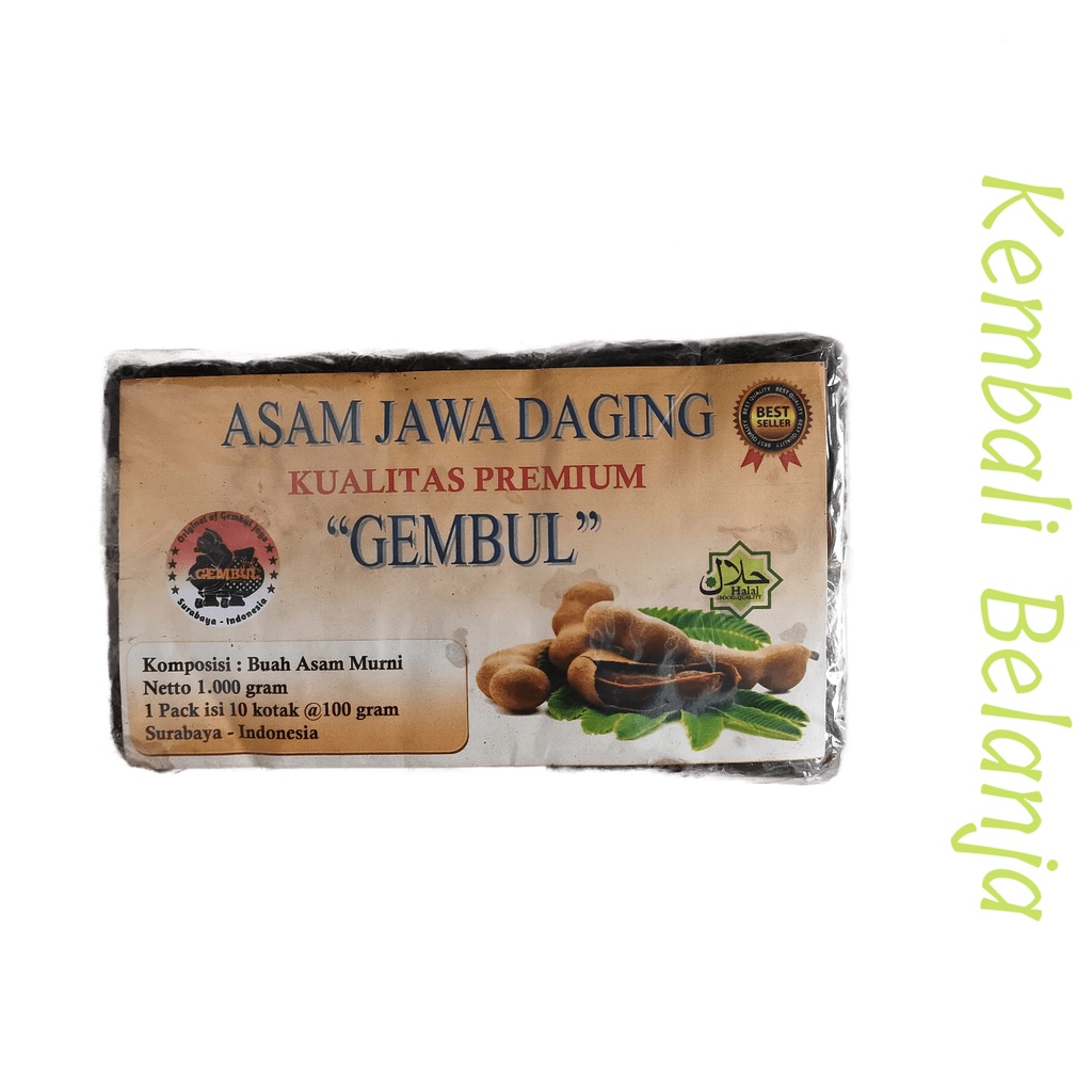 Asam Jawa Tanpa Biji 1 Kg/ Asem Jawa  Asli/ Asam Jawa Super/ Asam Jawa Gembul