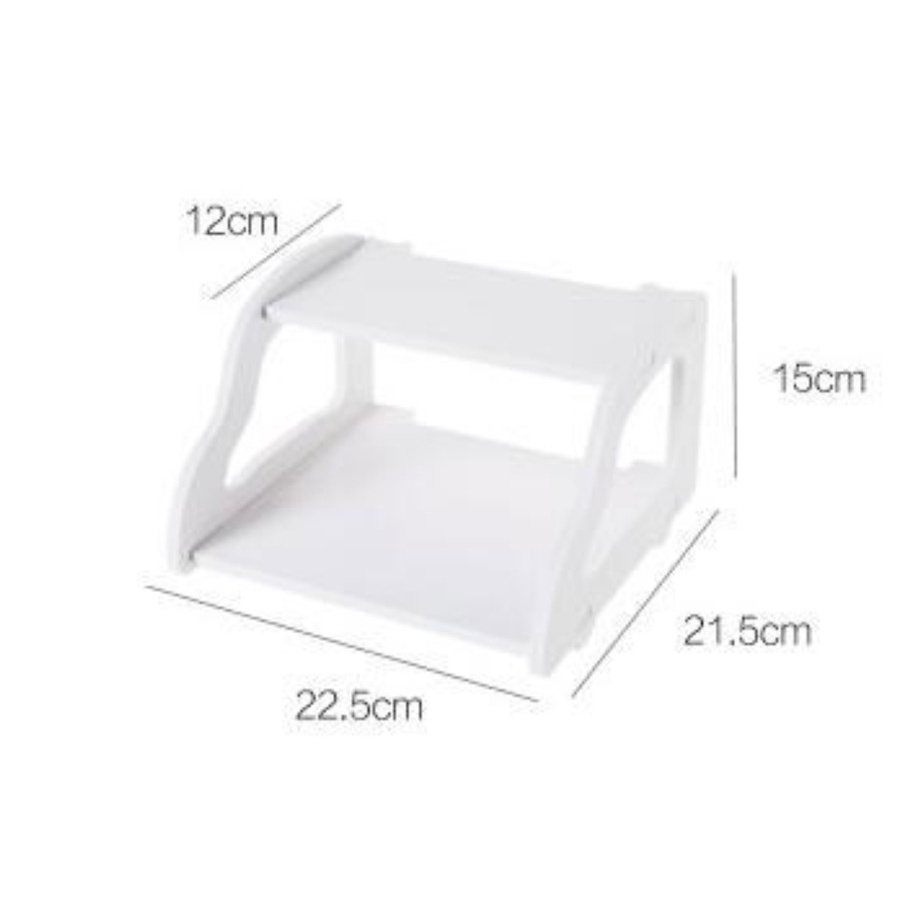 Rak Gantung Dinding Set Top Box Tempat Penyimpanan STB Receiver Router Wifi/Modem Minimalis Estetik