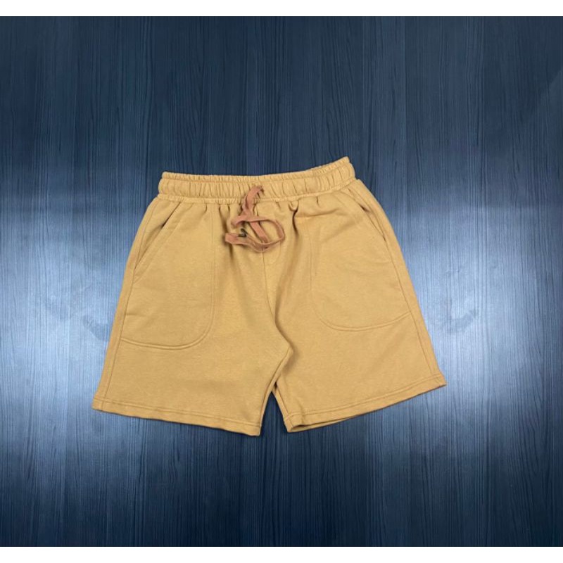 CELANA PENDEK H&amp;M YELLOW FULL TAG LABEL CASUAL HYPE