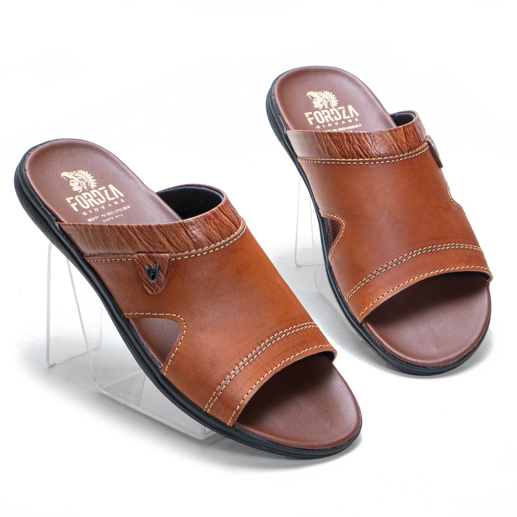 Sandal Pria Casual Bahan Kulit Kokop Slop Sendal Santai Flip Flop MS448