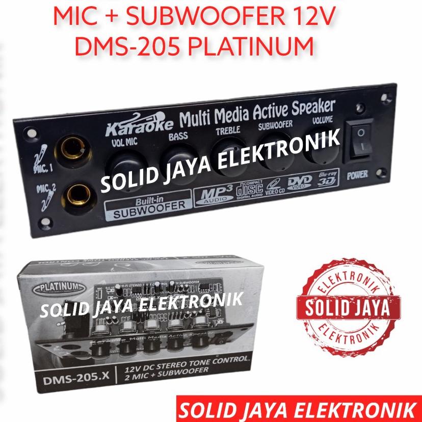 ❋ KIT TONE CONTROL AKTIF 12V DC DMS205 KONTROL HI FI STEREO SUBWOOFER SUB MIC MIC KARAOKE 12 VOLT V 