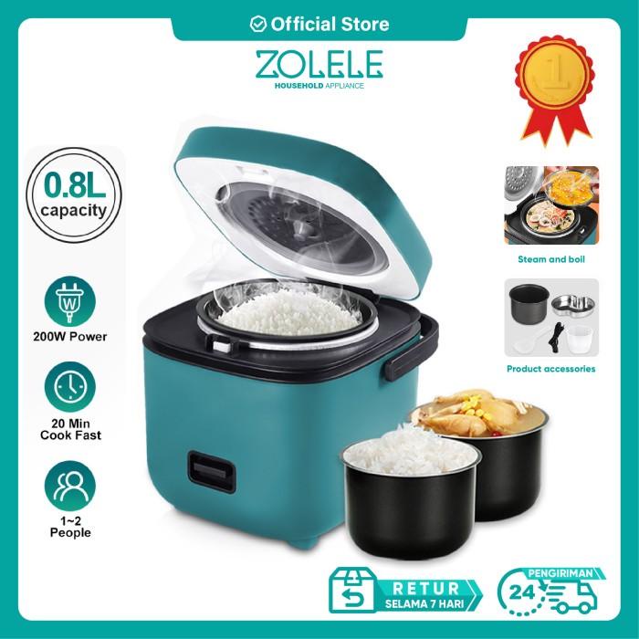 ZOLELE Rice Cooker Magiccom Mini 0,8 L Penanak Nasi Cosmo Pressure Pot