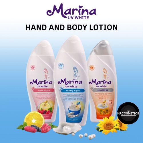 MARINA UV White Hand Body Lotion 190 ml