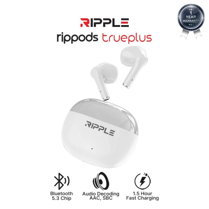 Ripple Rippods True Plus TWS Headset Bluetooth Earphone Mini Earbuds