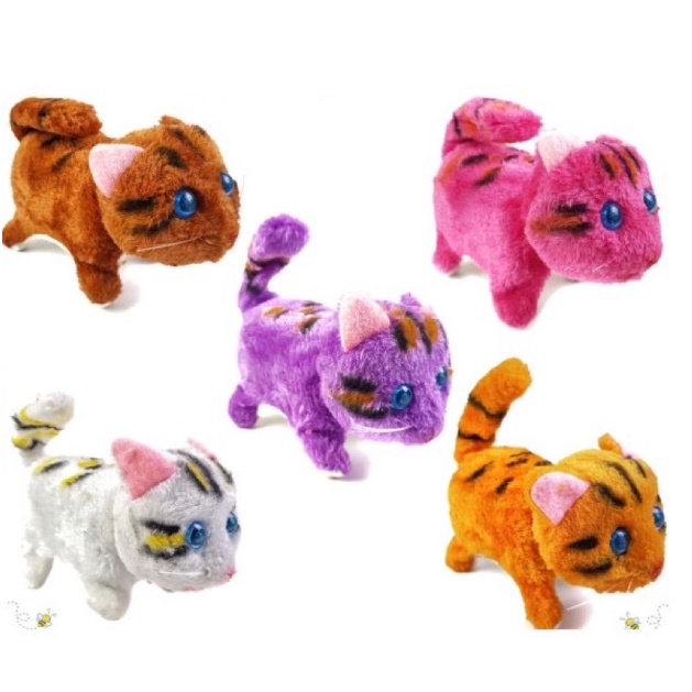 Mainan boneka kucing / meong berjalan /Mainan Kucing Lucu