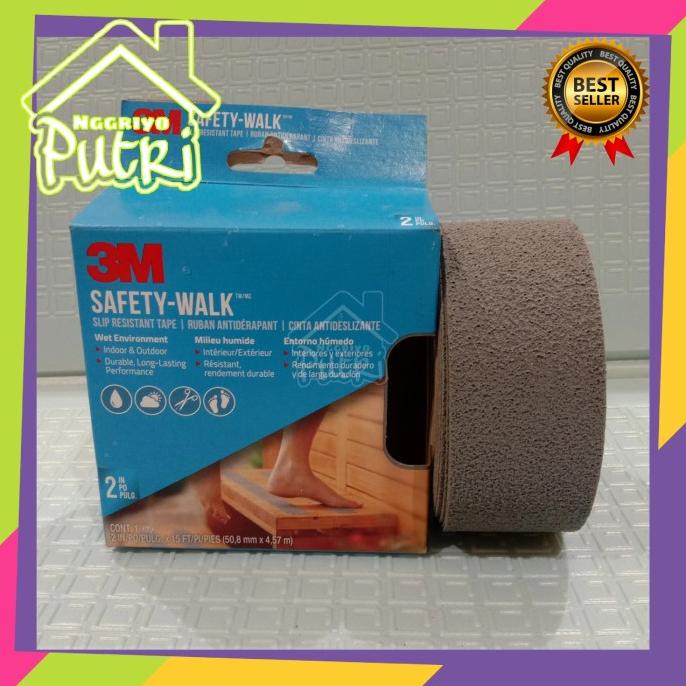 

Anti Slip Lantai Safety Walk 3M Indoor Outdoor Medium Grit-Abu abu MURAH