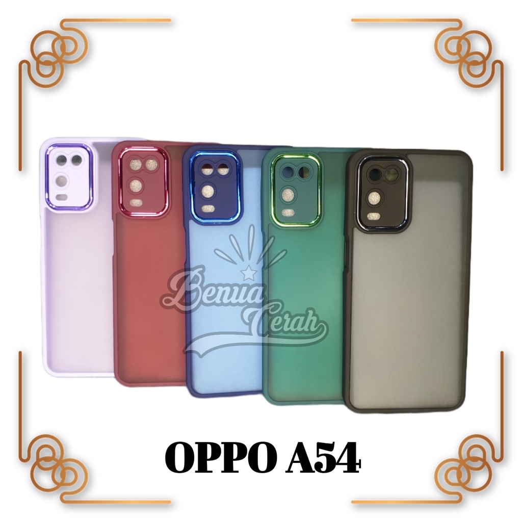 CASE OPPO A54 / A74 / A76 SOFTCASE HYBRID CHROME CASE - BCR