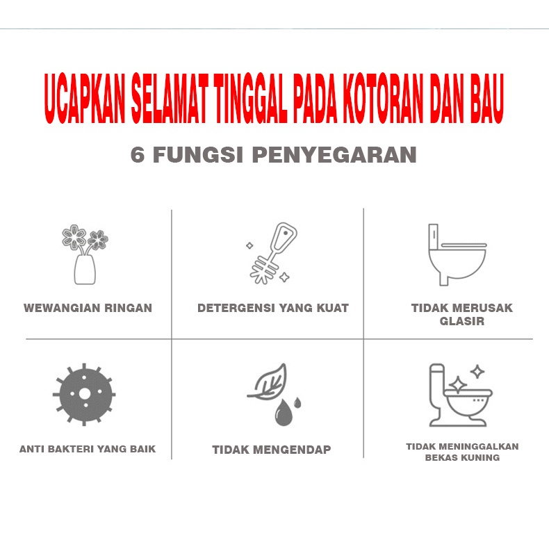 Pembersih Penyegar Kloset Toilet Automatic Cleaner Pembersih WC Tahan 80hari / Pengharum Toilet