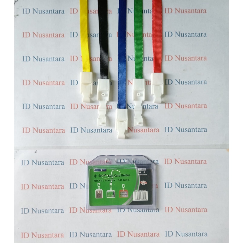 

Paket Tali ID Card Pengait Plastik dengan Casing ID T014 Karet 1 Sisi Tidur