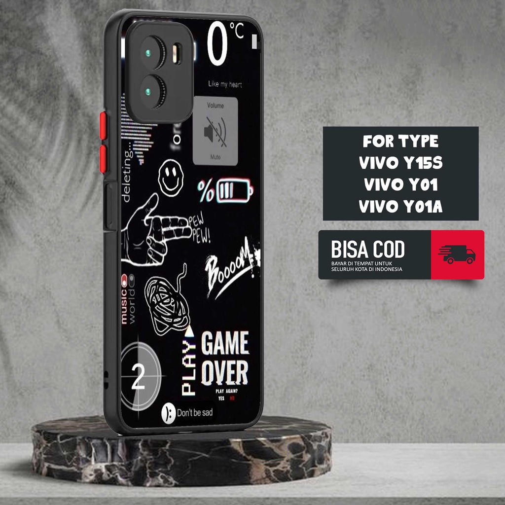 CASE VIVO Y15S / Y01 / Y01A MOTIF [NASA TICKET] TERLARIS CASING VIVO Y15S / Y01 / Y01A BARU DOVE MAT
