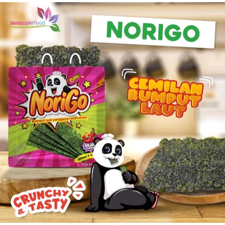 Norigo | Rumput Laut Panggang | 12 Bks @ 3 Gr