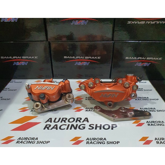 Ori Paket Kaliper Nissin Samurai Set 4 Piston & 2 Piston Yamaha Xmax 250