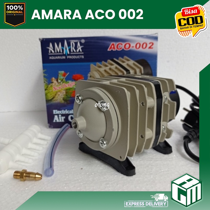 AMARA ACO 002 ACO002 mesin gelembung udara aerator kolam aquarium