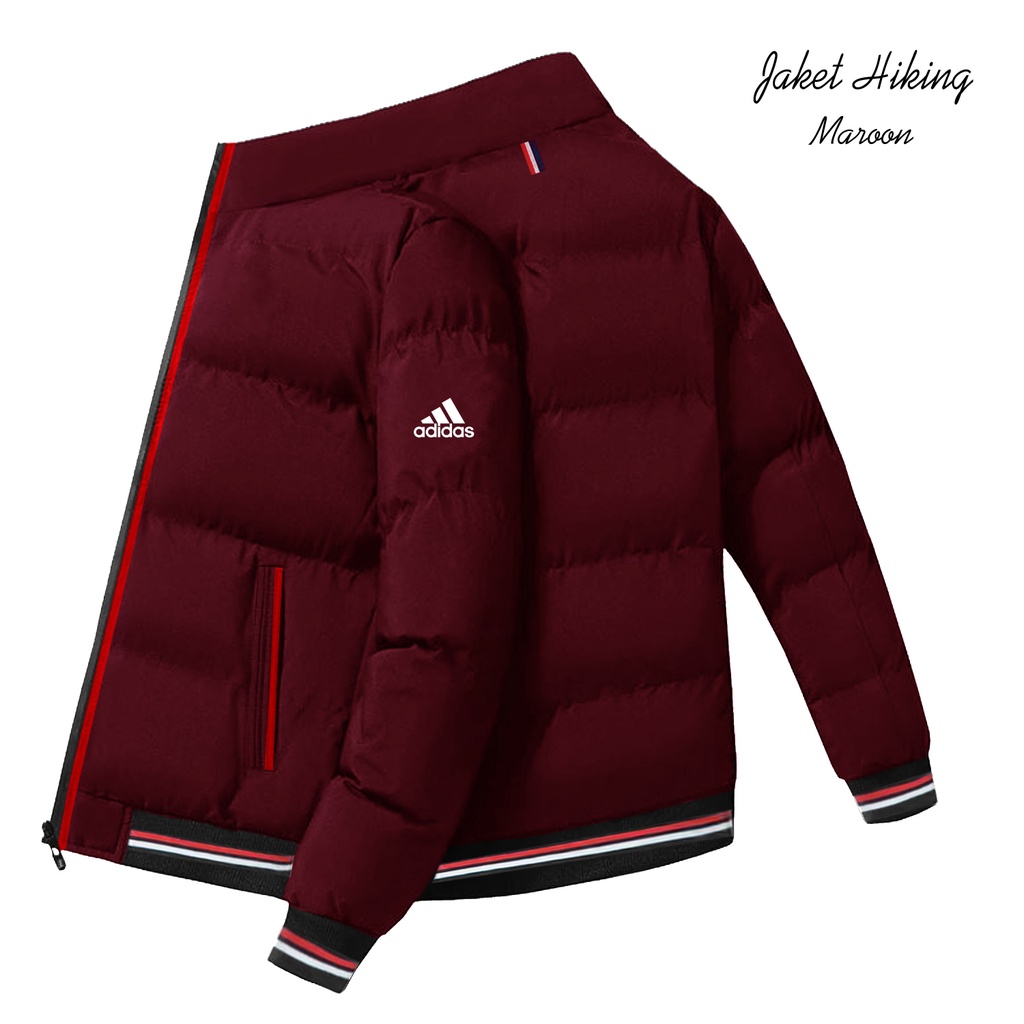 Jaket Pria Bomber Tebal Musim Dingin /logo adidas / jaket pria terbaru