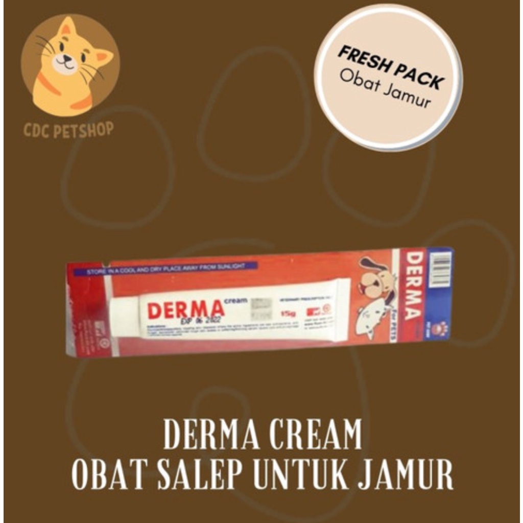 Derma Cream / Salep Jamur Kucing 15gr obat salep jamur kucing OBAT JAMUR KUCING