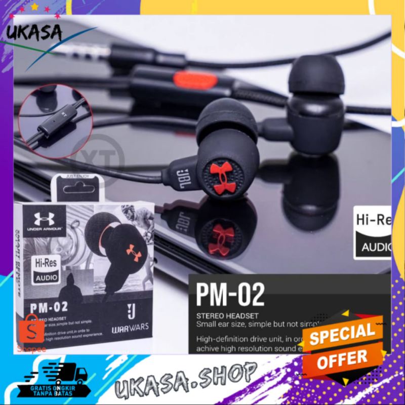 UKASA | HEADSET / HANDSFREE JBL PM-02 EXTRA BASS