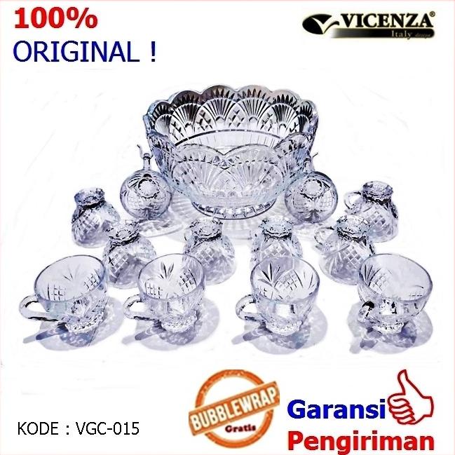 Coctail Set Wadah Kaca Es Buah Bowl Set Mewah Vicenza VGC 015 (VGC015)