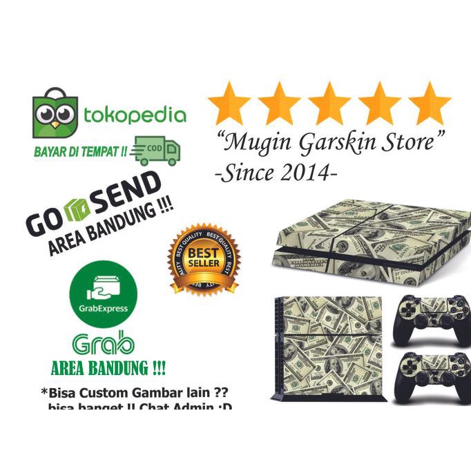 GARSKIN PS4 Skin FAT FREE CUSTOM DOLLAR MURAH