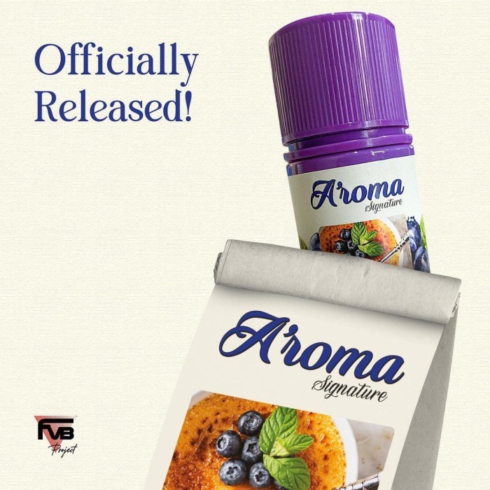 Aroma Signature Blueberry Cream Brulee 60ML by FVB Project