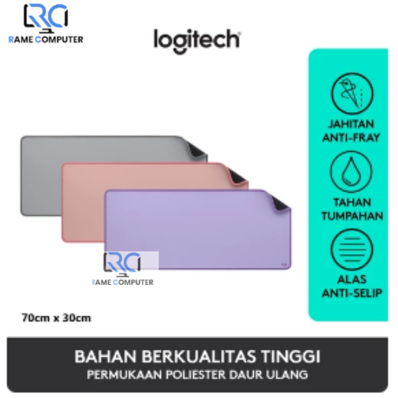 Logitech Desk Mat Studio Series Mousepad XL Alas Mouse Polos 70x30 cm Deskmat