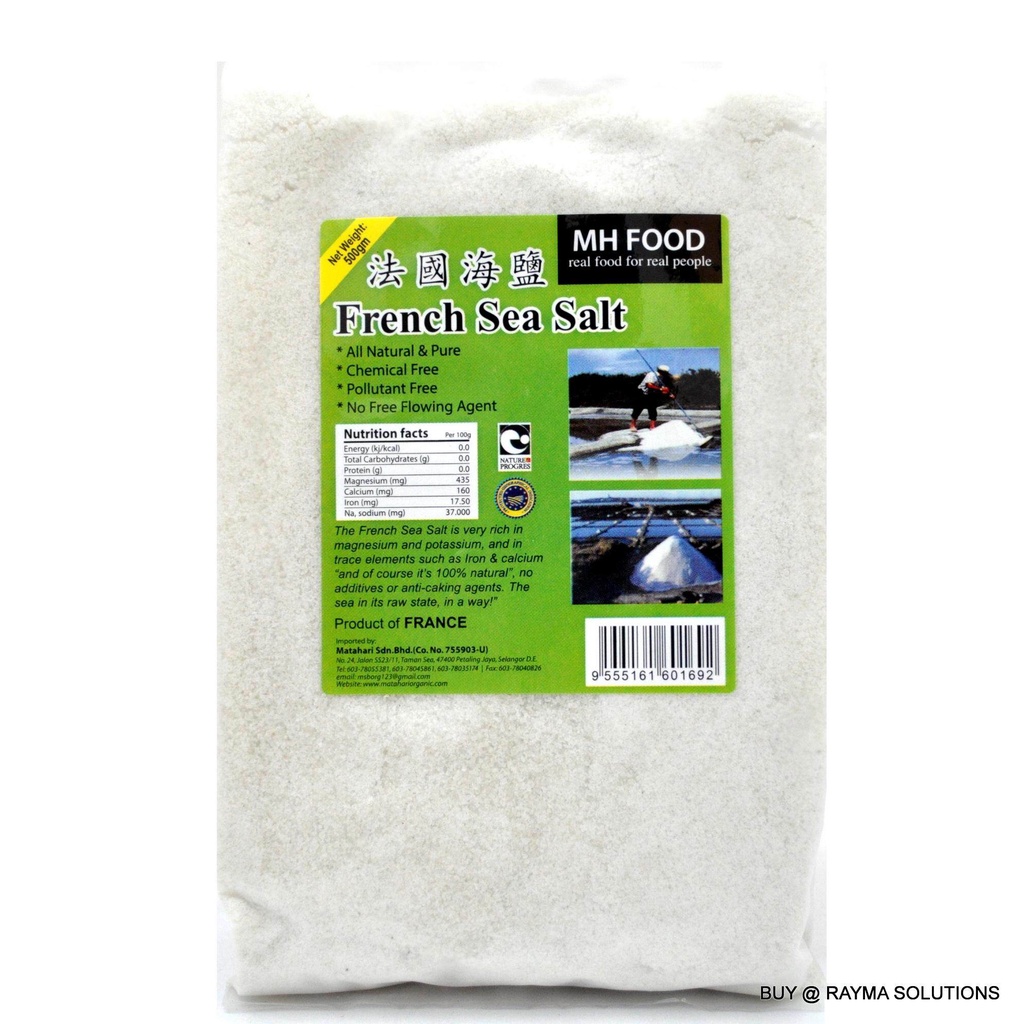 MH Organic French Sea Salt Iodised 500gr