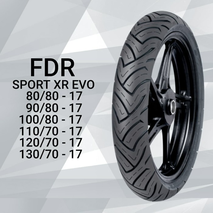Ban Luar Motor FDR Ring 17 Ukuran 110/70-17 SPORT XR EVO Tubeless