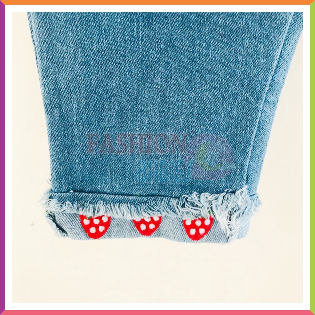 QQ SETELAN CELANA JEANS IMPORT | ATASAN + CELANA 1-5 TAHUN MOTIF RABBIT MUSHROOM ❤ Fashionbabies ❤