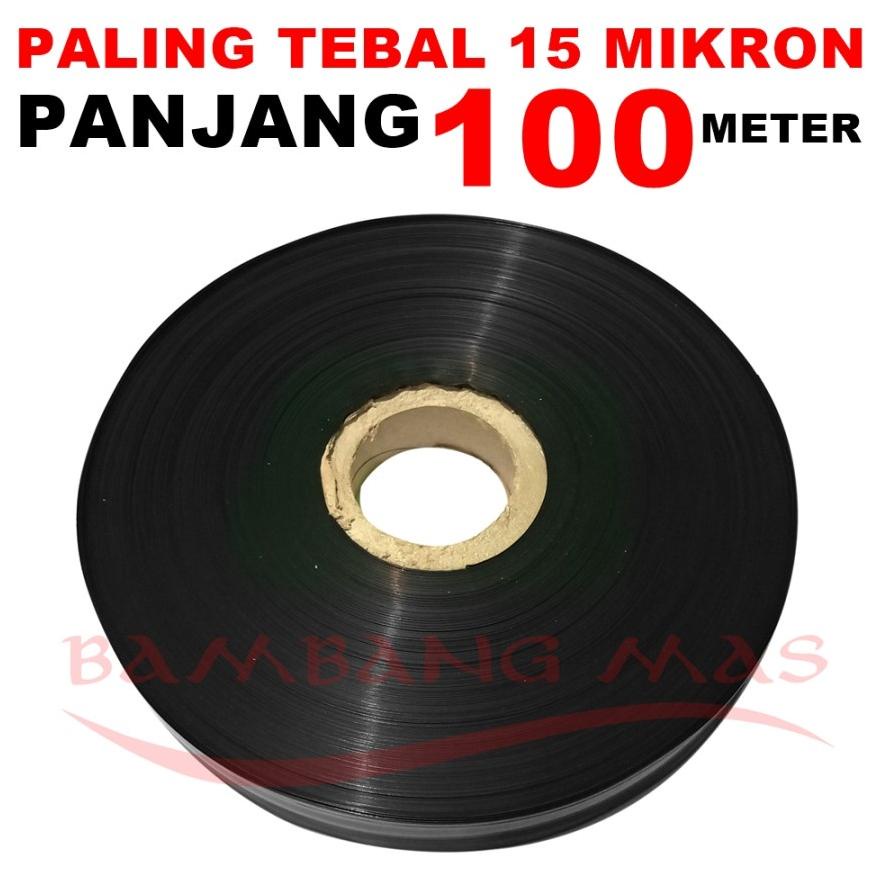 SELANG DRIP IRIGASI 15 MIKRON 100 METER DINO .