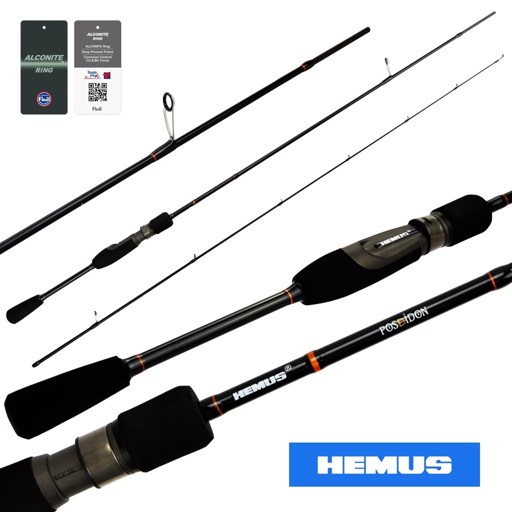 Rod SPINNING HEMUS POSEIDON 602UL / 180cm (Line Test PE.0.3-0.8)