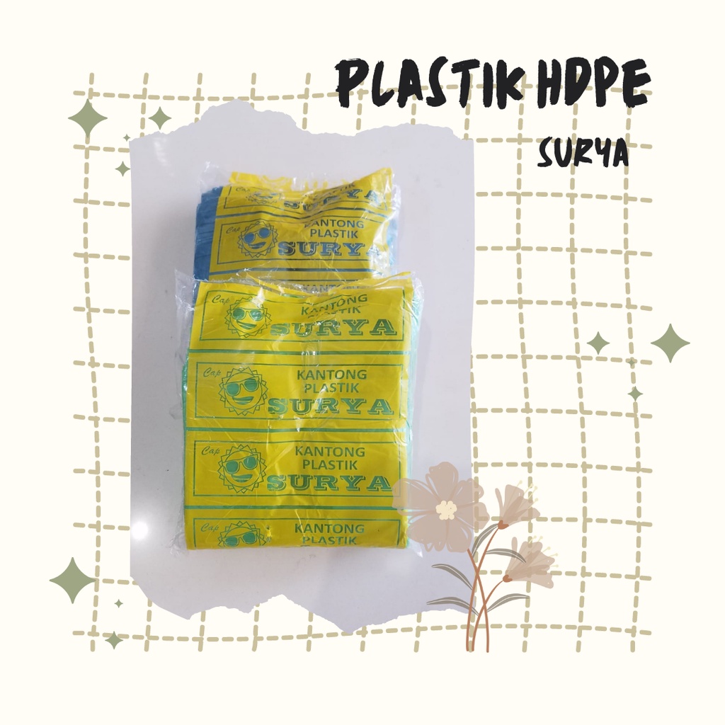 Plastik HDPE Surya Kecil / Plastik Kecil Warna / Kantong Plastik Kresek / Tas HDPE / Kantong HDPE / 