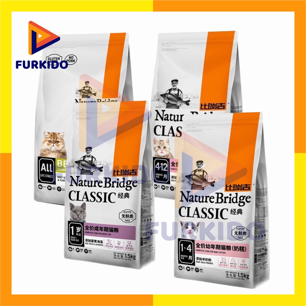 Nature Bridge Baby Kitten Adult Beauty 1,5 Kg / Makanan Kering Kucing