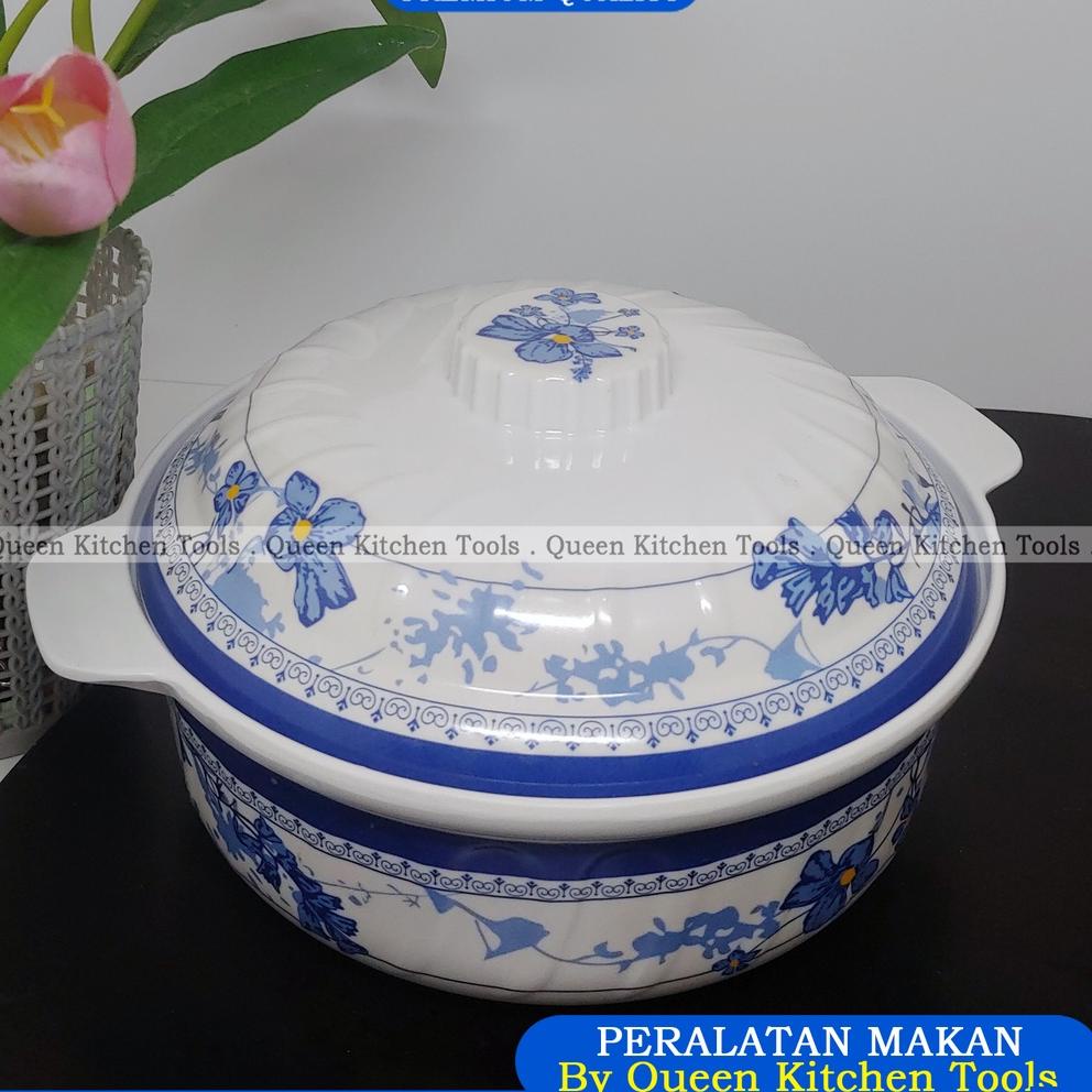 MENARIK Mangkuk Tutup Melamin Original | Tempat Nasi dan Gulai | Wadah Saji