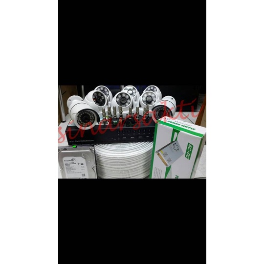 Paket Cctv 1000Tvl ( 8 Channel ) Cloud ( Komplit Tinggal Pasang )