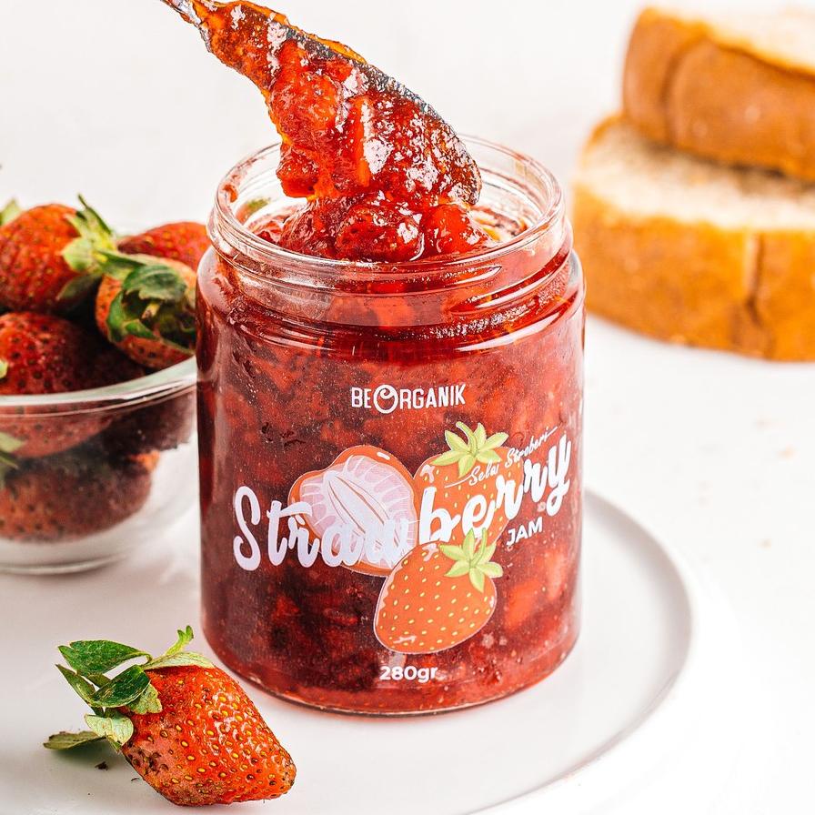 

☝ Beorganik Strawberry Jam / Selai Stroberi 280gr ➺