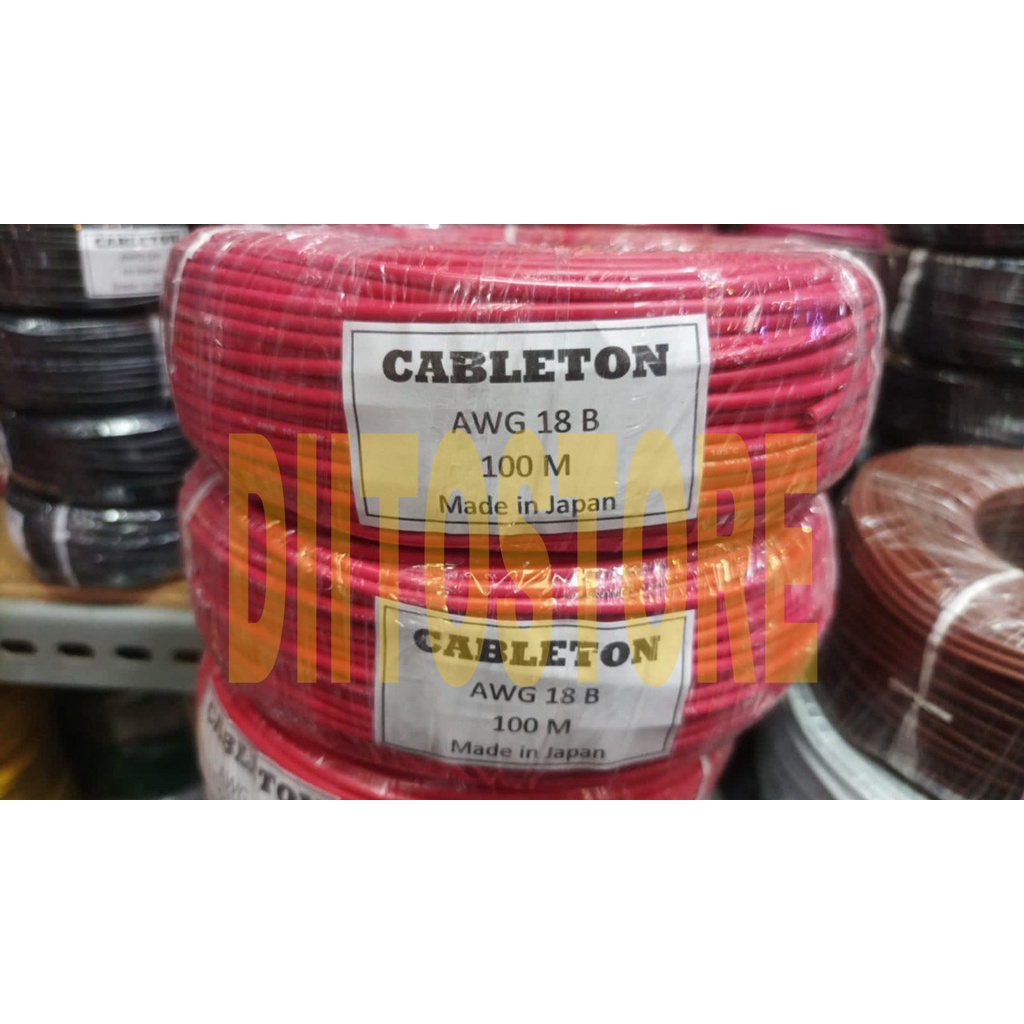 KABEL AWG 18B 100METER/ROLL  | KABEL AWG18 B 100 METER/ROLL | KABEL AWG 18B CABLETON MADE IN JAPAN