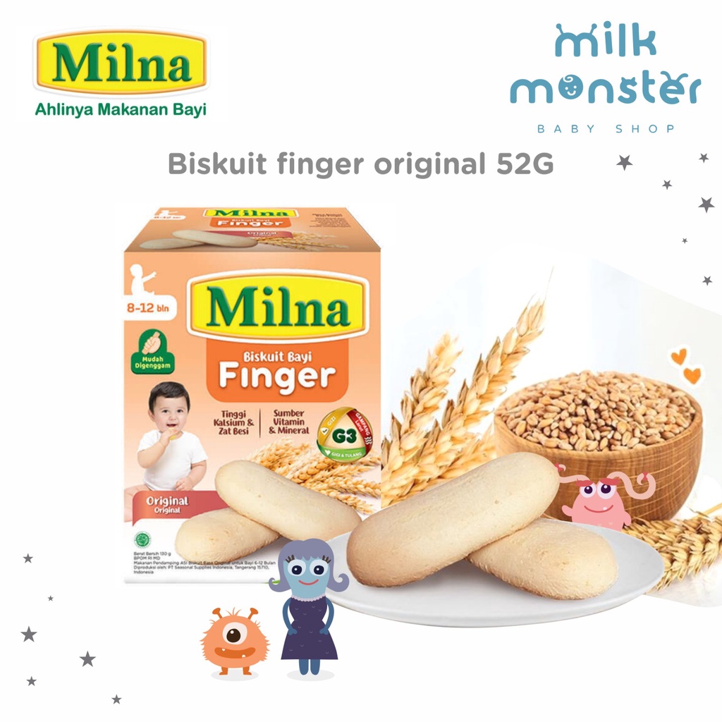 Milna Biskuit Bayi Finger / camilan snack bayi