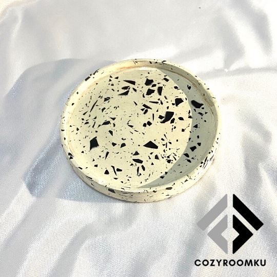 COZYROOMKU - coaster aesthetic aneka warna /  tatakan gelas dan dekorasi terazzo teraso / tatakan ge